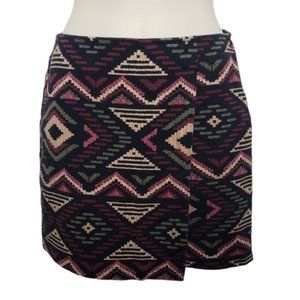 Hollister Geometric Mini Skirt - Black, Pink, Cream